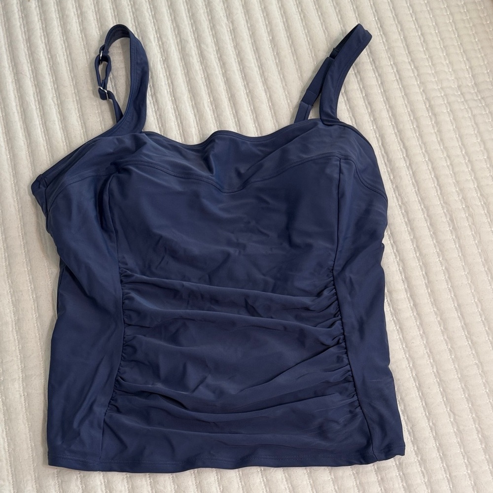CUPSHE Dark Blue Women's tankini top